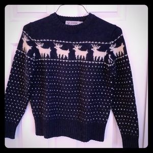 Shetland wool moose sweater
